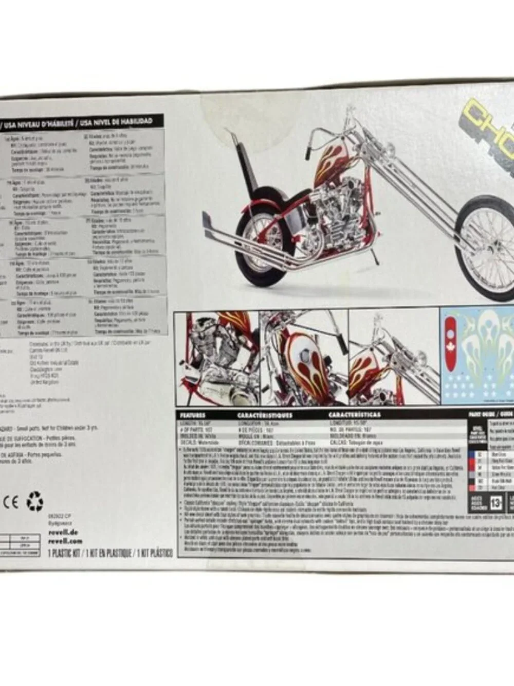 L.A. Street Chopper Motorcycle Revell 1/8 Model Kit NEW
